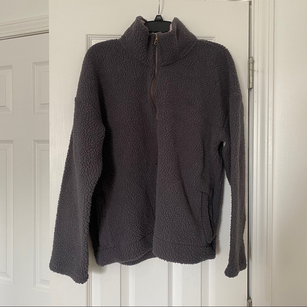 Sherpa half-zip sweatshirt